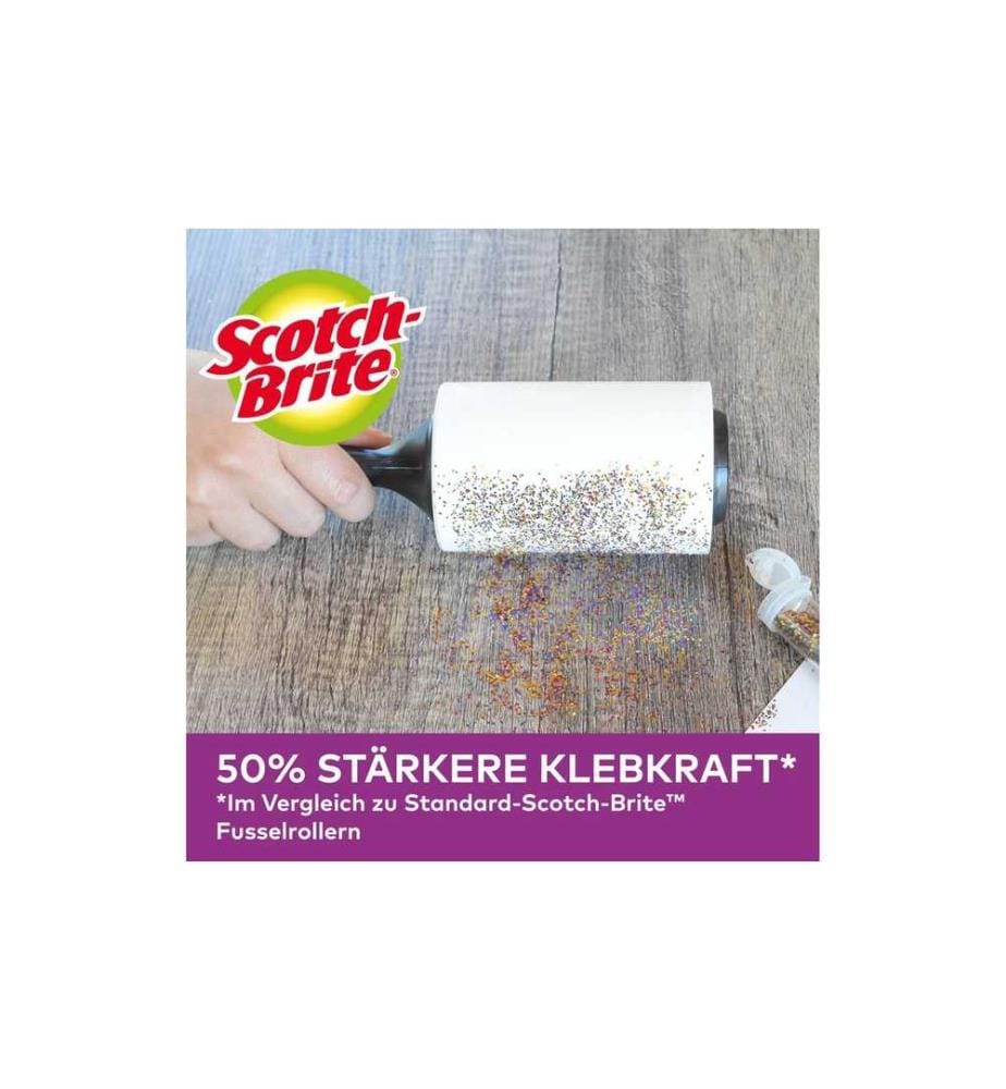SCOTCH-BRITE - Rouleau adhésif pour vêtements SCOTCH-BRITE - Pet 1 rouleau, 48 feuilles