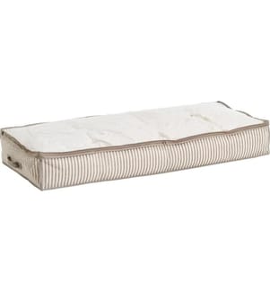 ZELLER - Present Unterbettkommode Stripes, Vlies, 104 x 46 x 15 cm, Braun