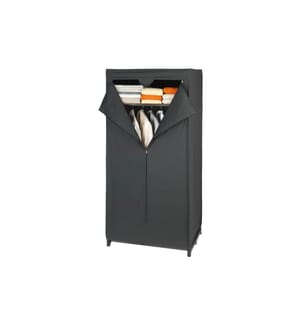 WENKO - Kleiderschrank Deep Black 75 cm x 160 cm, 1 Stück