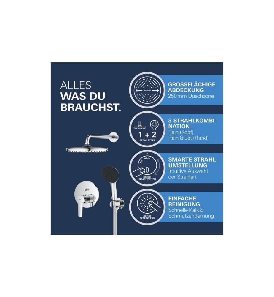 GROHE - Systèmes de douche Vitalio Start 250 Chrome