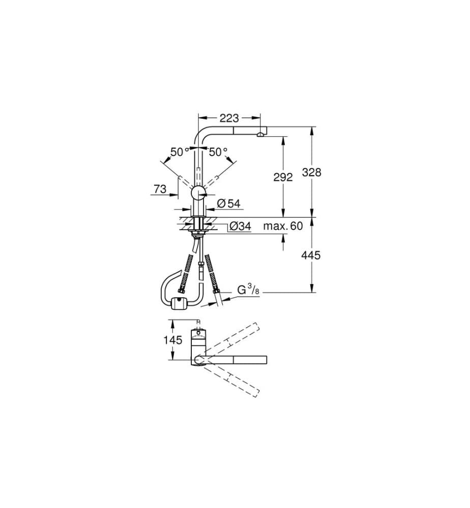 GROHE - Küchenarmatur Minta 1/2