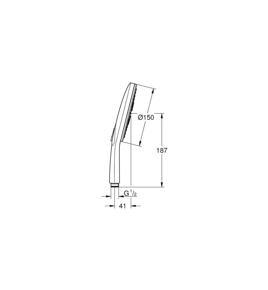 GROHE - Douchette manuelle Vitalio SmartActive 150