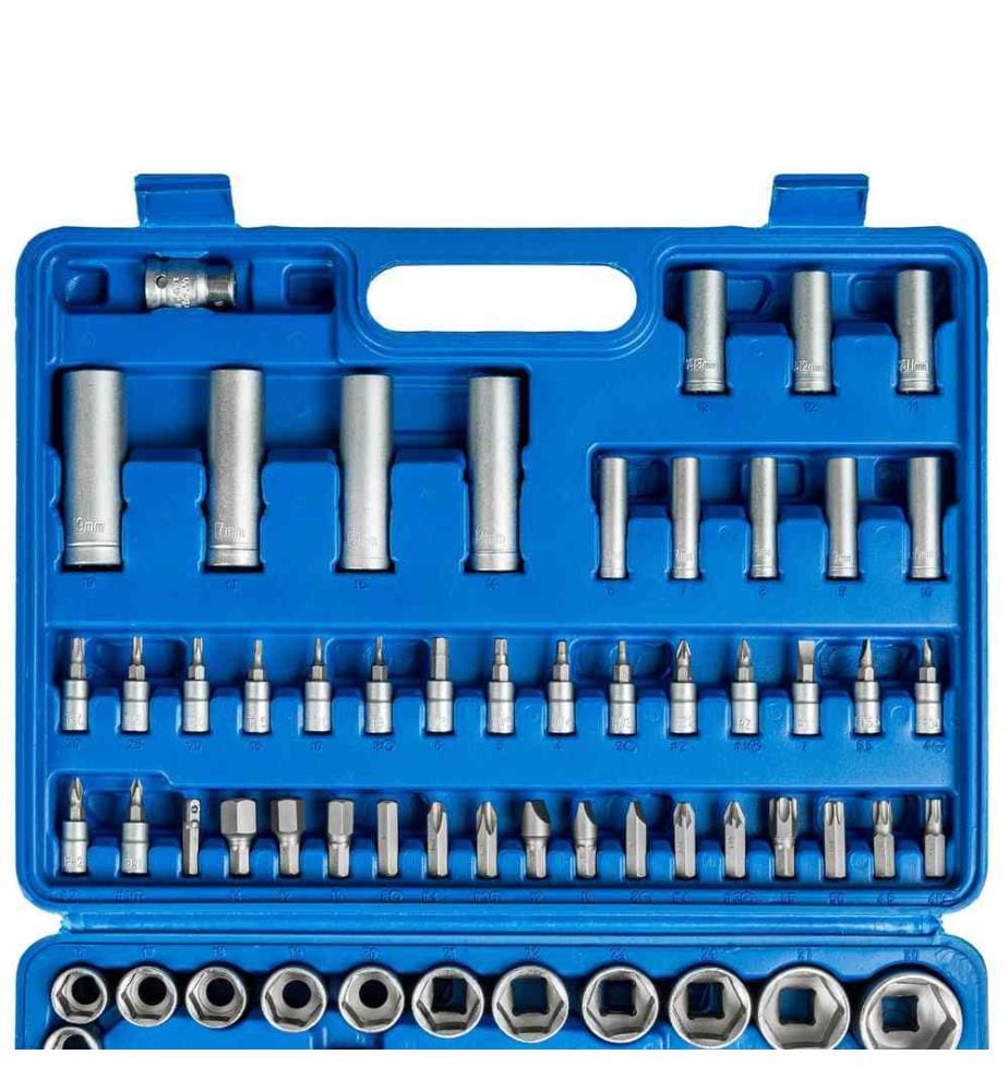 Valise à Outils avec 94 Pièces Acier Chrome Vanadium - noir