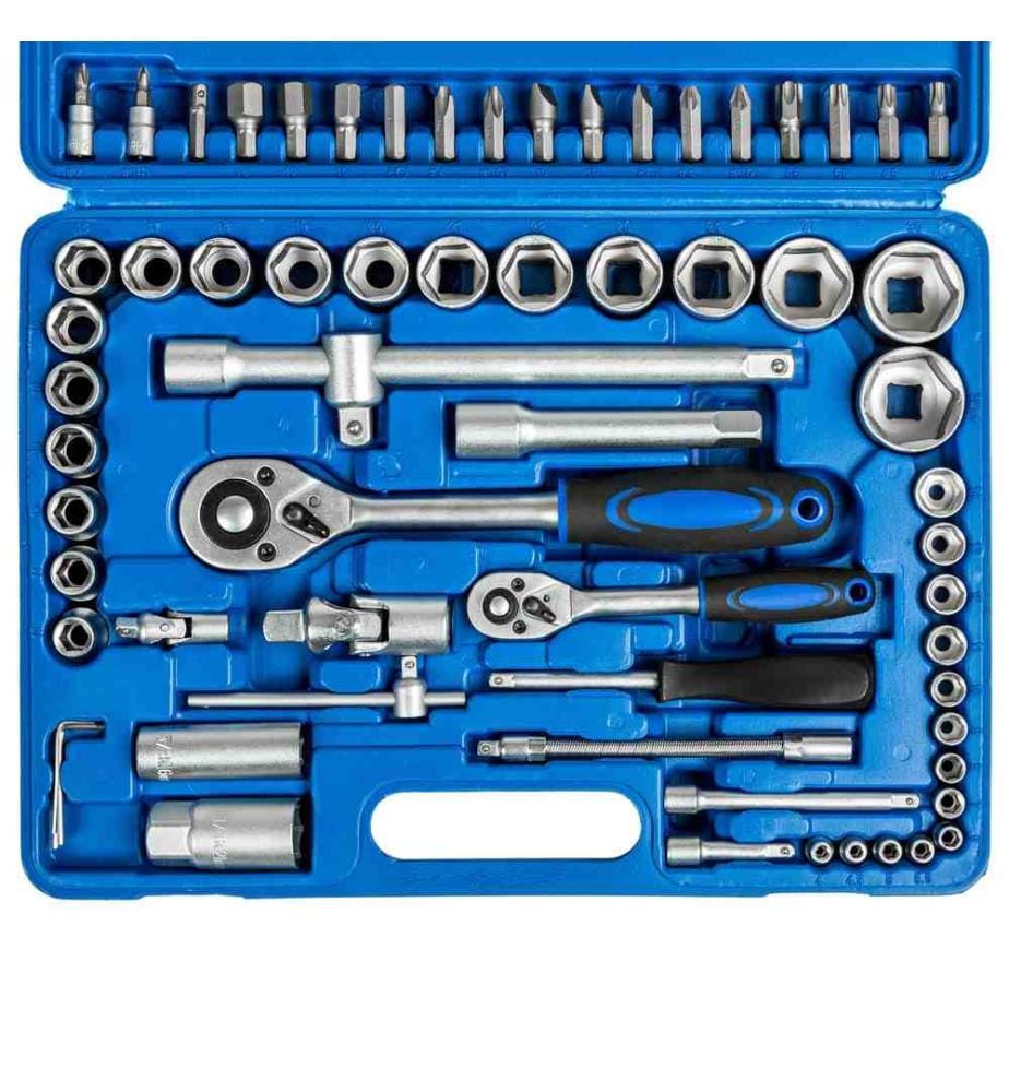 Valise à Outils avec 94 Pièces Acier Chrome Vanadium - noir