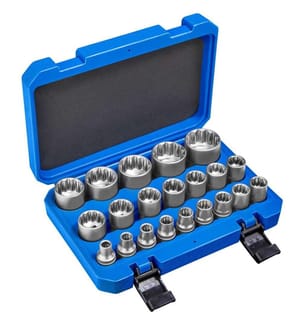Coffret à outils 21 Pièces Clé à Douille Femelle - bleu