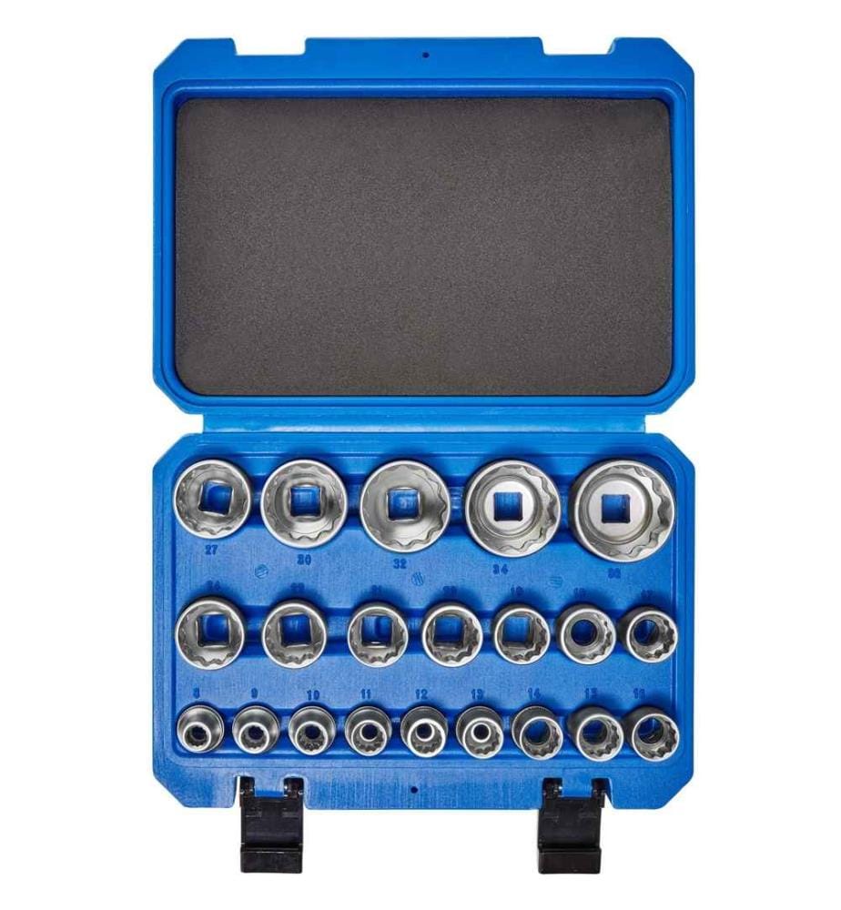 Coffret à outils 21 Pièces Clé à Douille Femelle - bleu