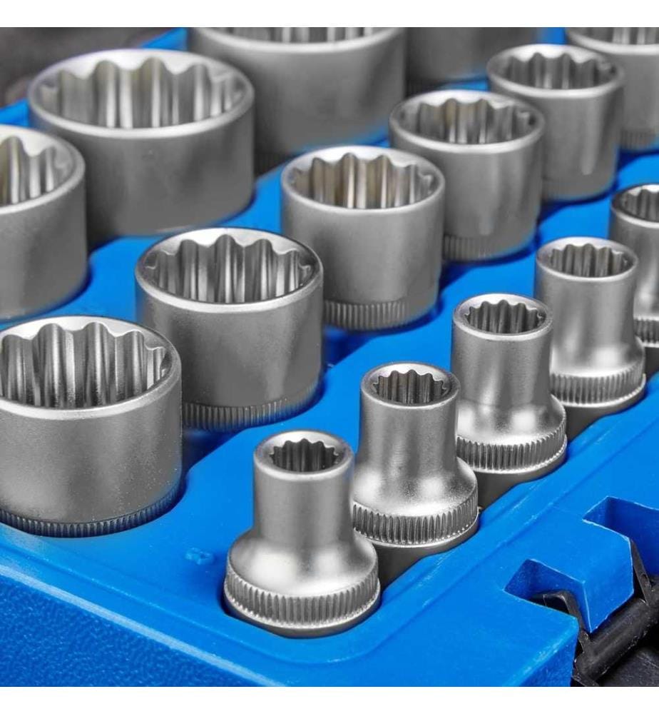 Coffret à outils 21 Pièces Clé à Douille Femelle - bleu