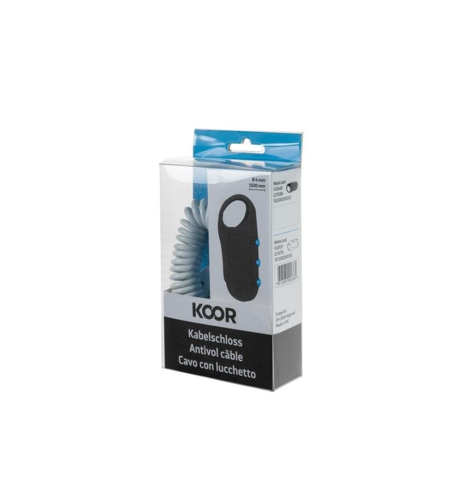 KOOR - Antivol pour vélo Caavo Mini Blanc