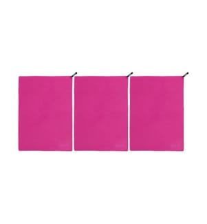 KOOR - Badetuch Silva Magenta 3er-Pack M 65 x 90 cm