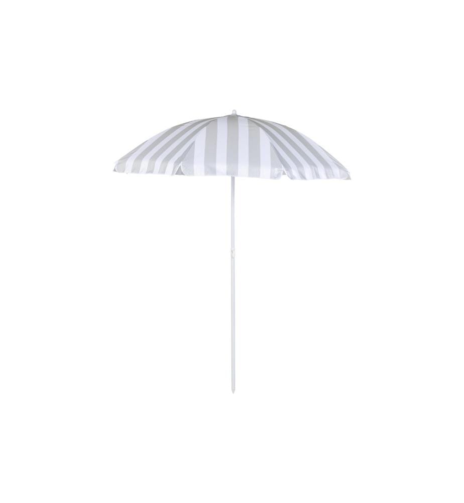 KOOR - Parasol Marino 180 cm, gris/blanc