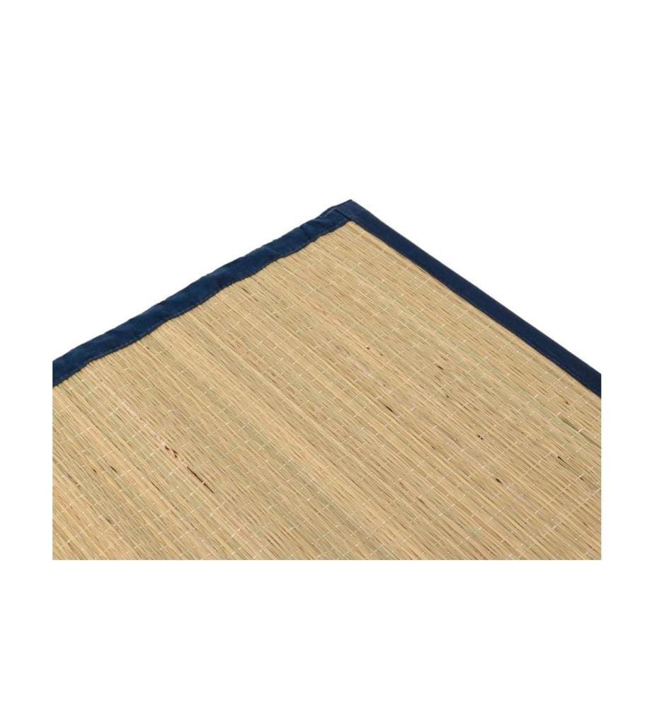 KOOR - Strandmatte 180 x 60 cm, Natur / Blau