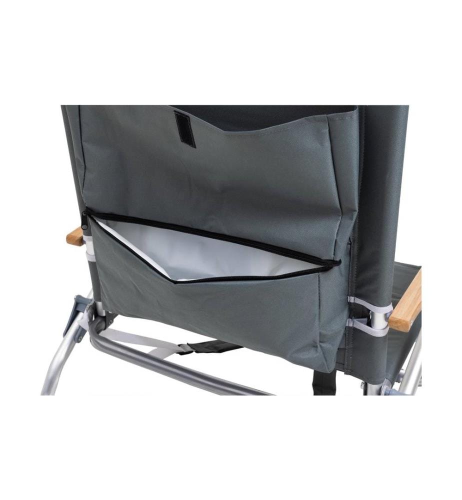 KOOR - Chaise de plage Troopea avec compartiment réfrigéré, gris foncé