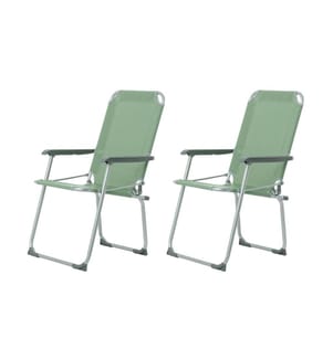KOOR - Chaise de camping Comodo Vert, 2 pièces