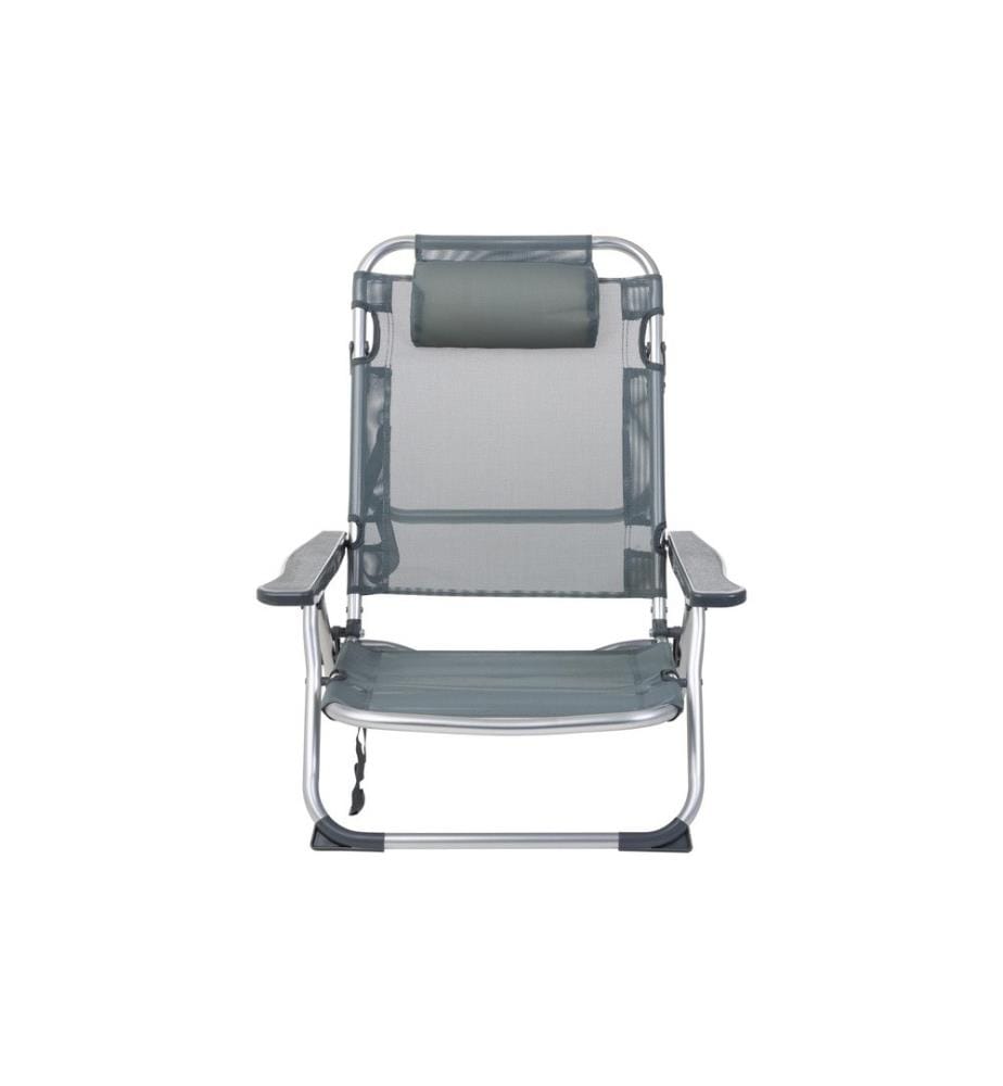 KOOR - Chaise de plage Arieenzo, gris foncé, 2 pièces
