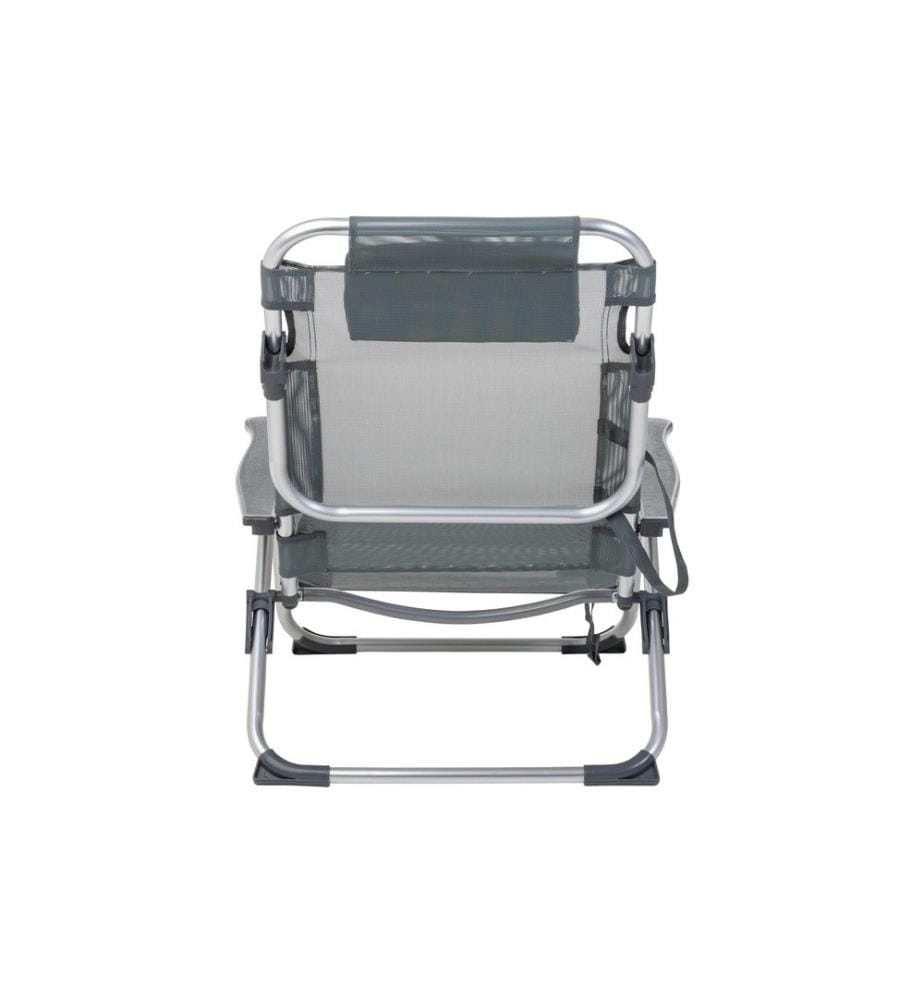 KOOR - Chaise de plage Arieenzo, gris foncé, 2 pièces
