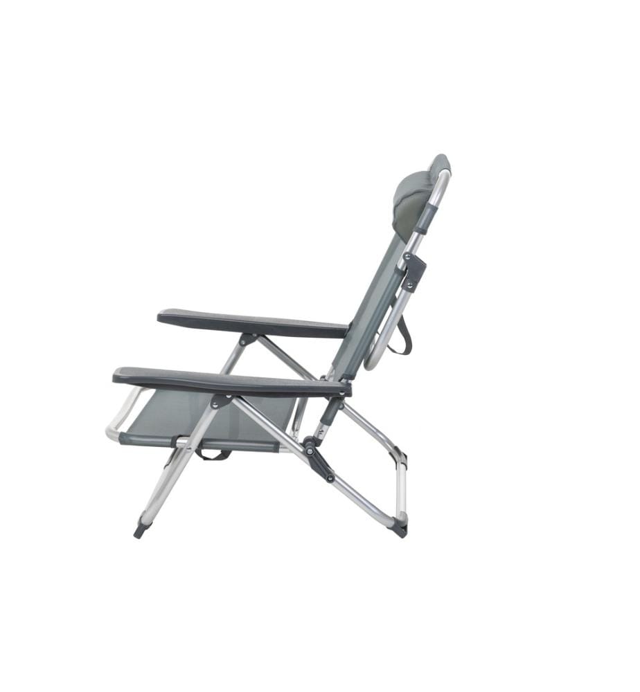 KOOR - Chaise de plage Arieenzo, gris foncé, 2 pièces