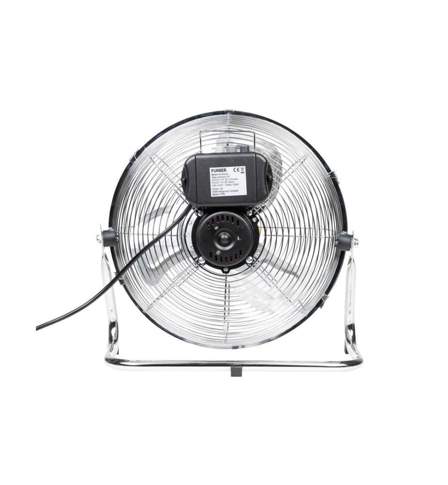 FURBER - Ventilateur au sol Vayu-Industry 12'' Chrome