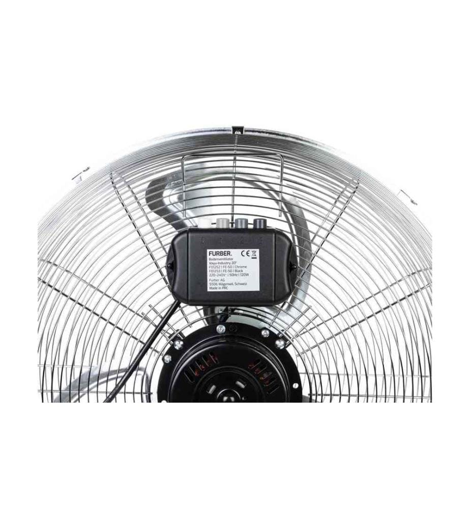 FURBER - Ventilateur au sol Vayu-Industry 20'' Chrome