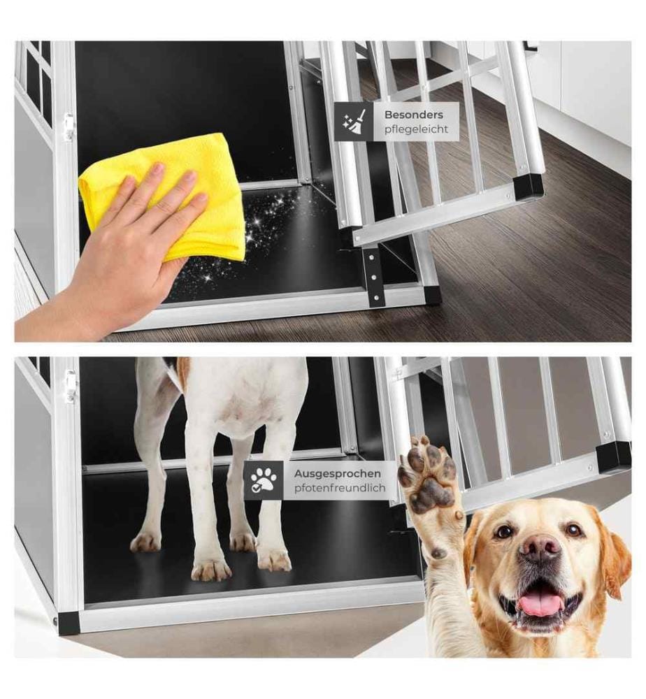 Cage de transport pour chien simple dos droit - 54 x 69 x 50 cm