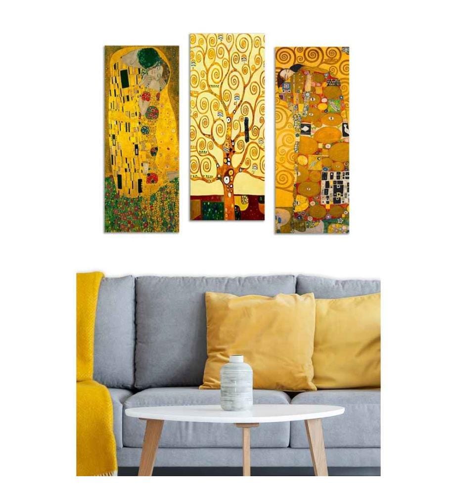 Wallxpert Decorative MDF Painting, 3 Pieces, Mul… | DeinDeal