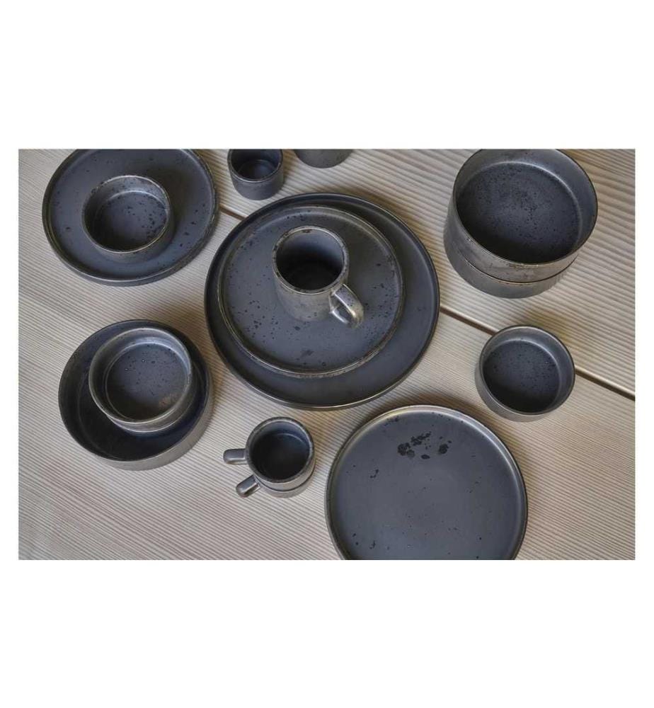 VILLA COLLECTION - Assiette non décorative Fjord Ø 26.5 cm, 2 Pièce/s, Noir