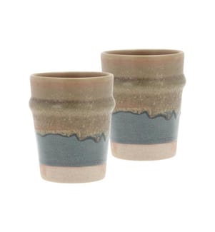 VILLA COLLECTION - Gobelet à café Evig 350 ml, 2 Pièce/s, Bleu/Brun