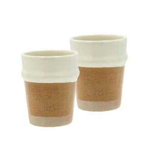 VILLA COLLECTION - Gobelet à café Evig 350 ml, 2 Pièce/s, Brun/Crème