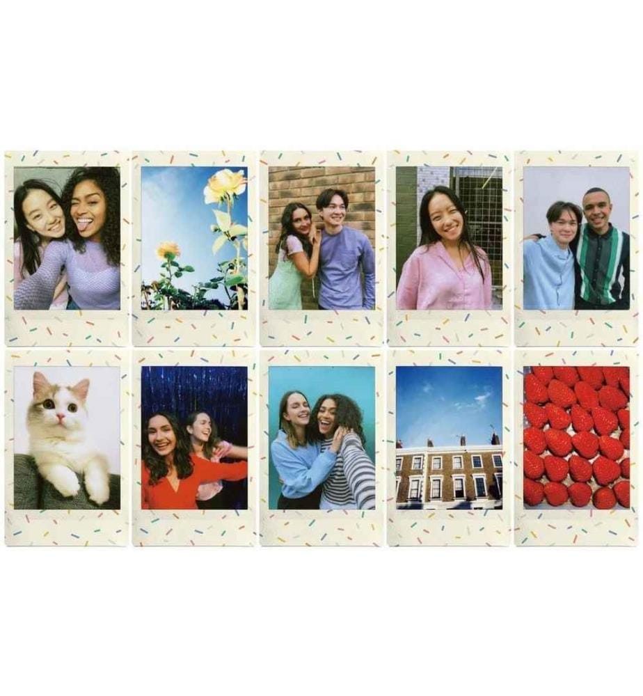 FUJIFILM - Film instantané Mini 10 feuilles Sprinkles