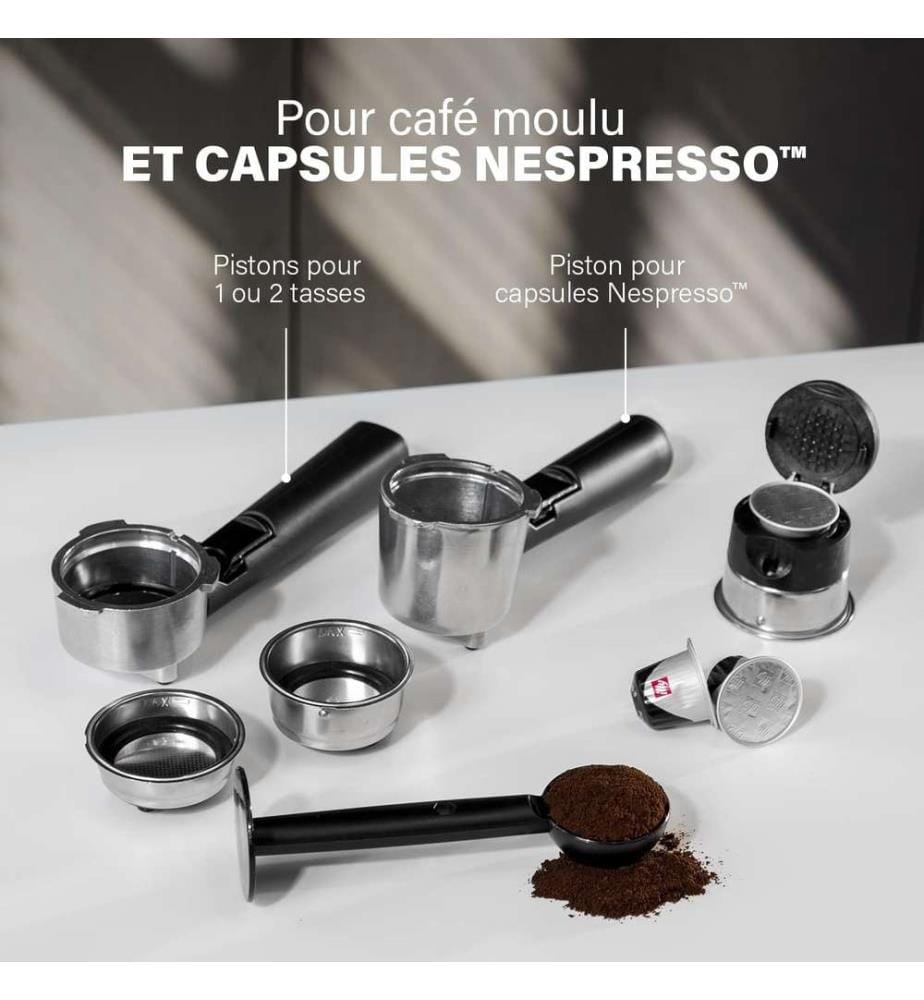 Machine à expressos 249412 - 1,5L- 20 bars - compatibles avec les capsules Nespresso