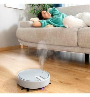 Robot Aspirateur Rechargeable Multifonction 5 en 1 Varob - Blanc