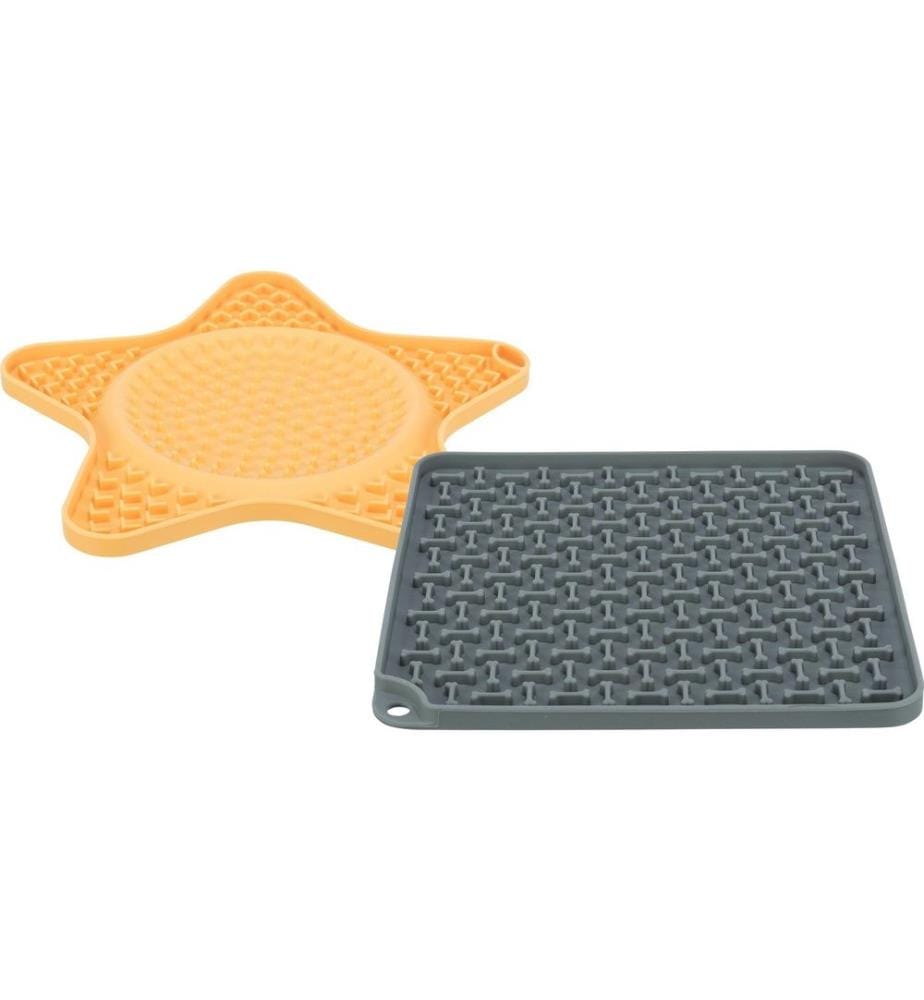 TRIXIE - Lick'n'Snack Matte, 23.5 cm, Gelb