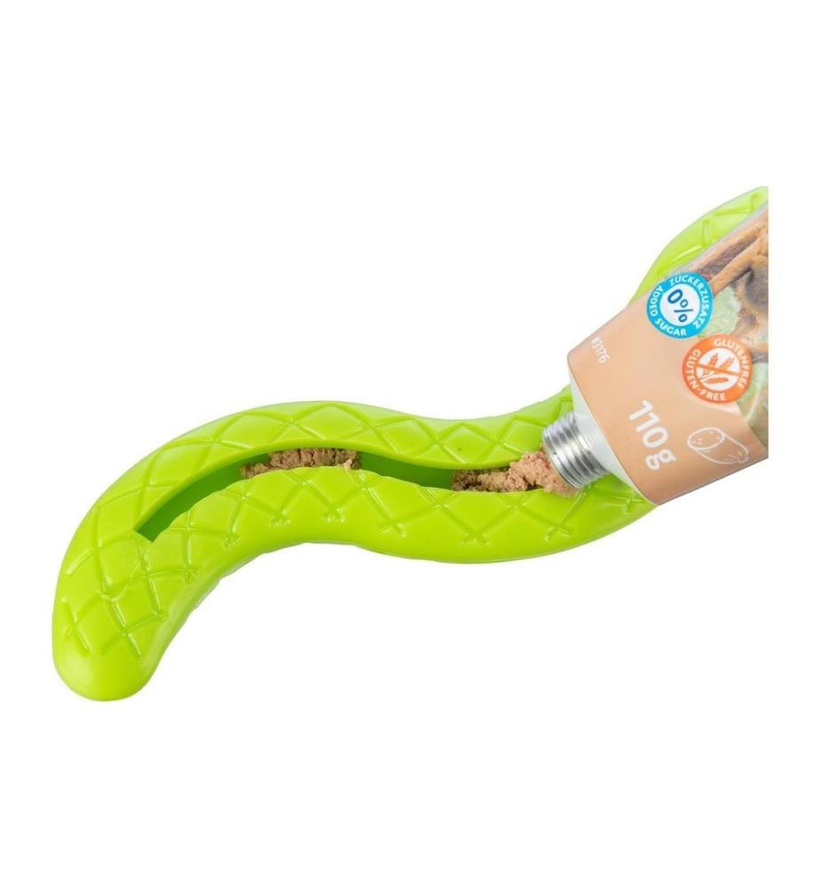 TRIXIE - Hunde-Spielzeug Snack-Snake, 27 cm, Grün