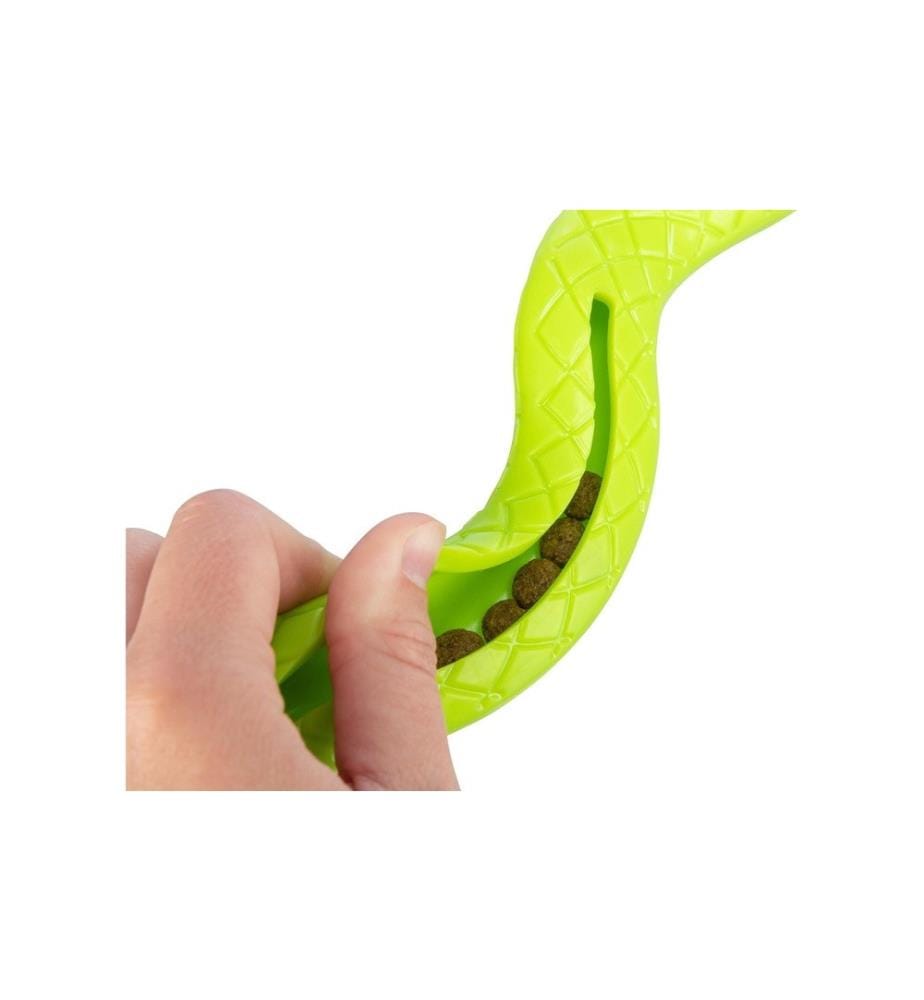 TRIXIE - Hunde-Spielzeug Snack-Snake, 27 cm, Grün