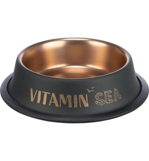 TRIXIE - Edelstahlnapf BE NORDIC 0.2 l, ø 15 cm, Schwarz/Bronze