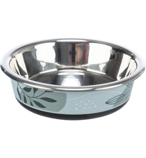 TRIXIE - Edelstahlnapf 0.2 l, ø 12 cm, Blau/Grau