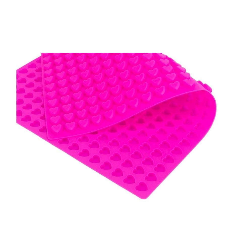 TRIXIE - Tapis de cuisson avec coeurs, silicone, 38 × 28 cm, rose