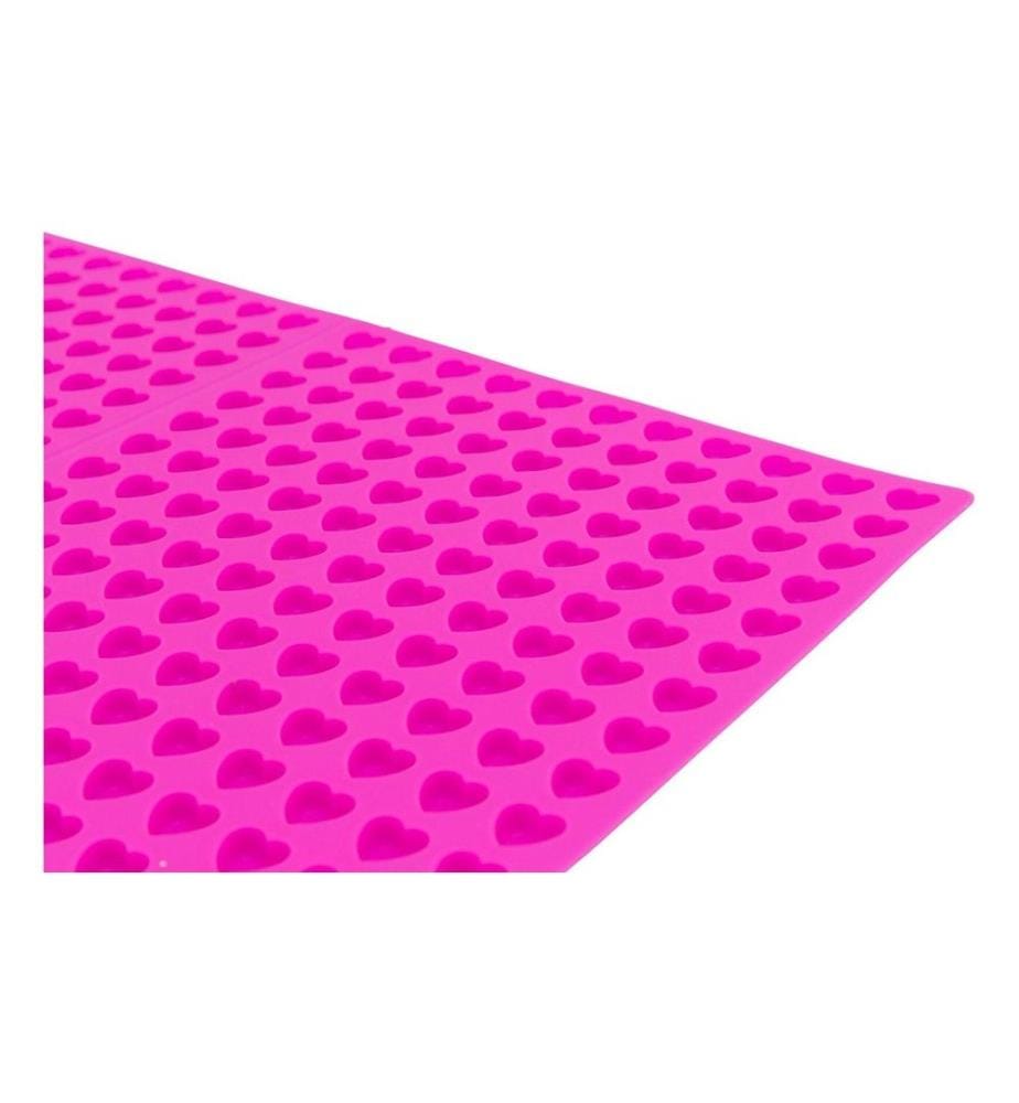 TRIXIE - Tapis de cuisson avec coeurs, silicone, 38 × 28 cm, rose