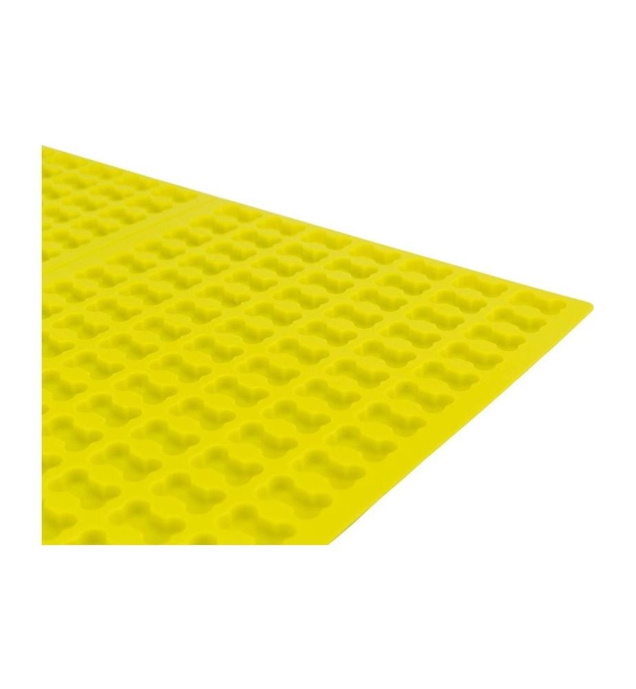 TRIXIE - Tapis de cuisson avec os, silicone, 38 × 28 cm, jaune