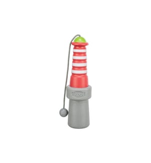 TRIXIE - Schwimmspielzeug Aqua Toy Leuchtturm 20 cm, Orange, Grau