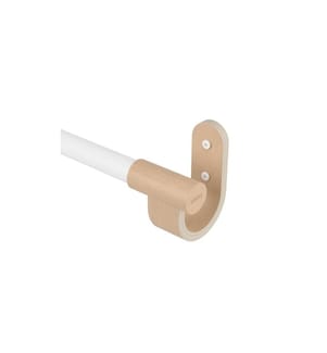 UMBRA - Tringle de rideau Bellwood 107 - 305 cm, Blanc/Nature