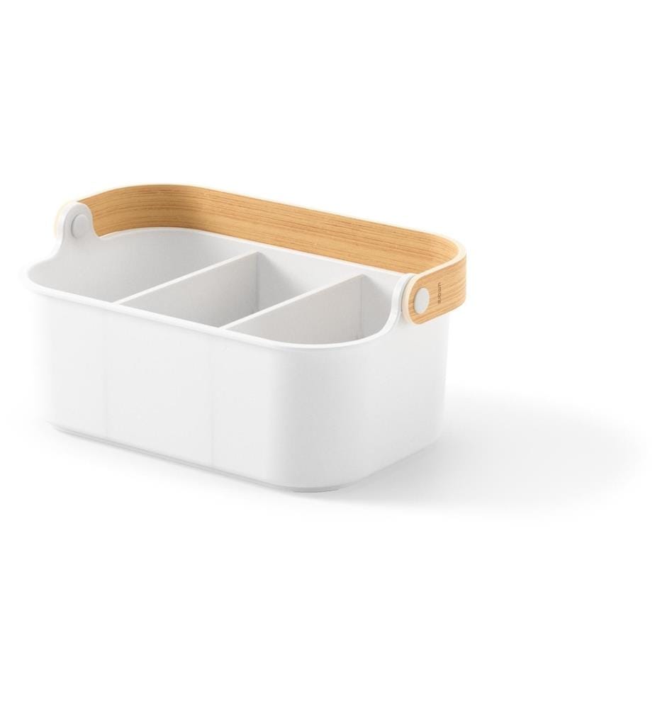 UMBRA - Aufbewahrungsbox Bellwood 28 x 13 cm, Nature/Weiss