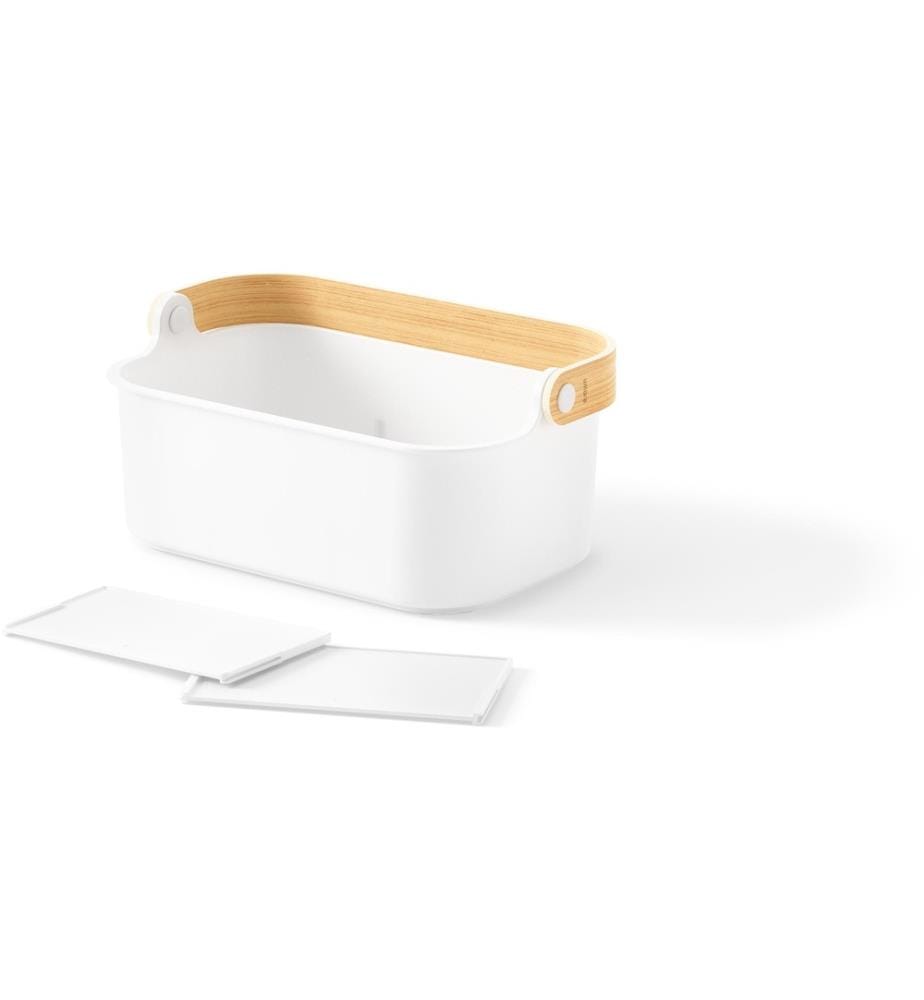 UMBRA - Aufbewahrungsbox Bellwood 28 x 13 cm, Nature/Weiss
