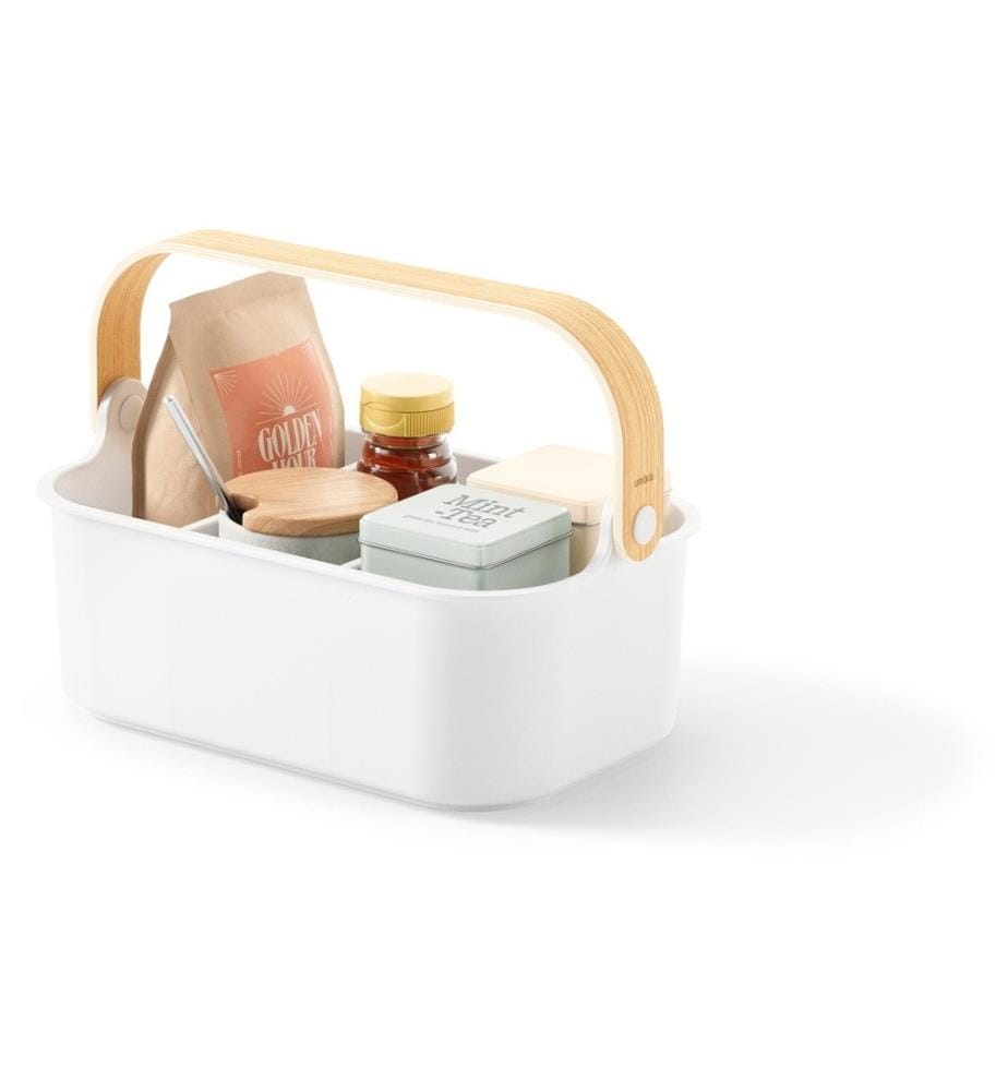 UMBRA - Aufbewahrungsbox Bellwood 28 x 13 cm, Nature/Weiss