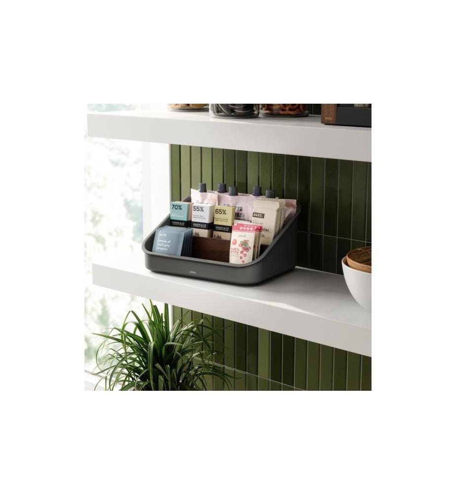 UMBRA - Aufbewahrungsbox Bellwood 27 x 20 x 13 cm, Braun/Schwarz