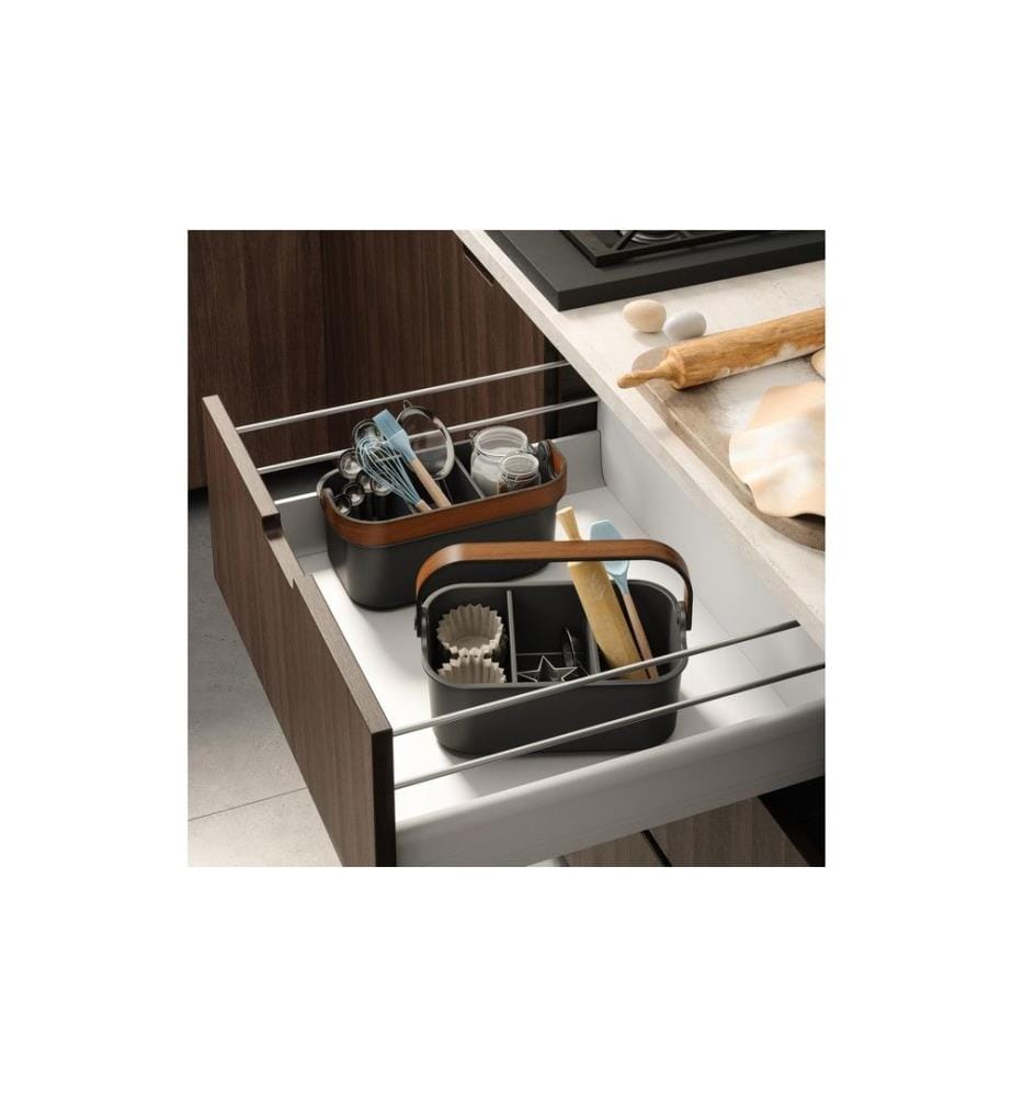 UMBRA - Aufbewahrungsbox Bellwood 28 x 17 x 13 cm, Braun/Schwarz