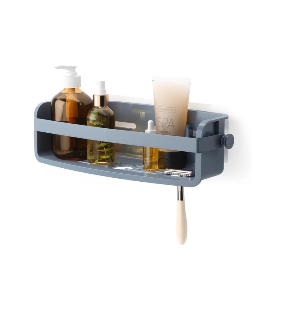 UMBRA - Supports pour produit de douche Flex Adhesive Bleu