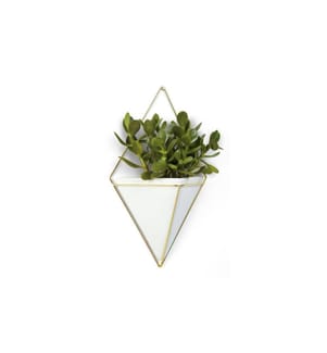 UMBRA - Pot de fleur Trigg Blanc-Doré, Grand