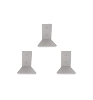 UMBRA - Étagère murale Conceal Lot de 3, argent