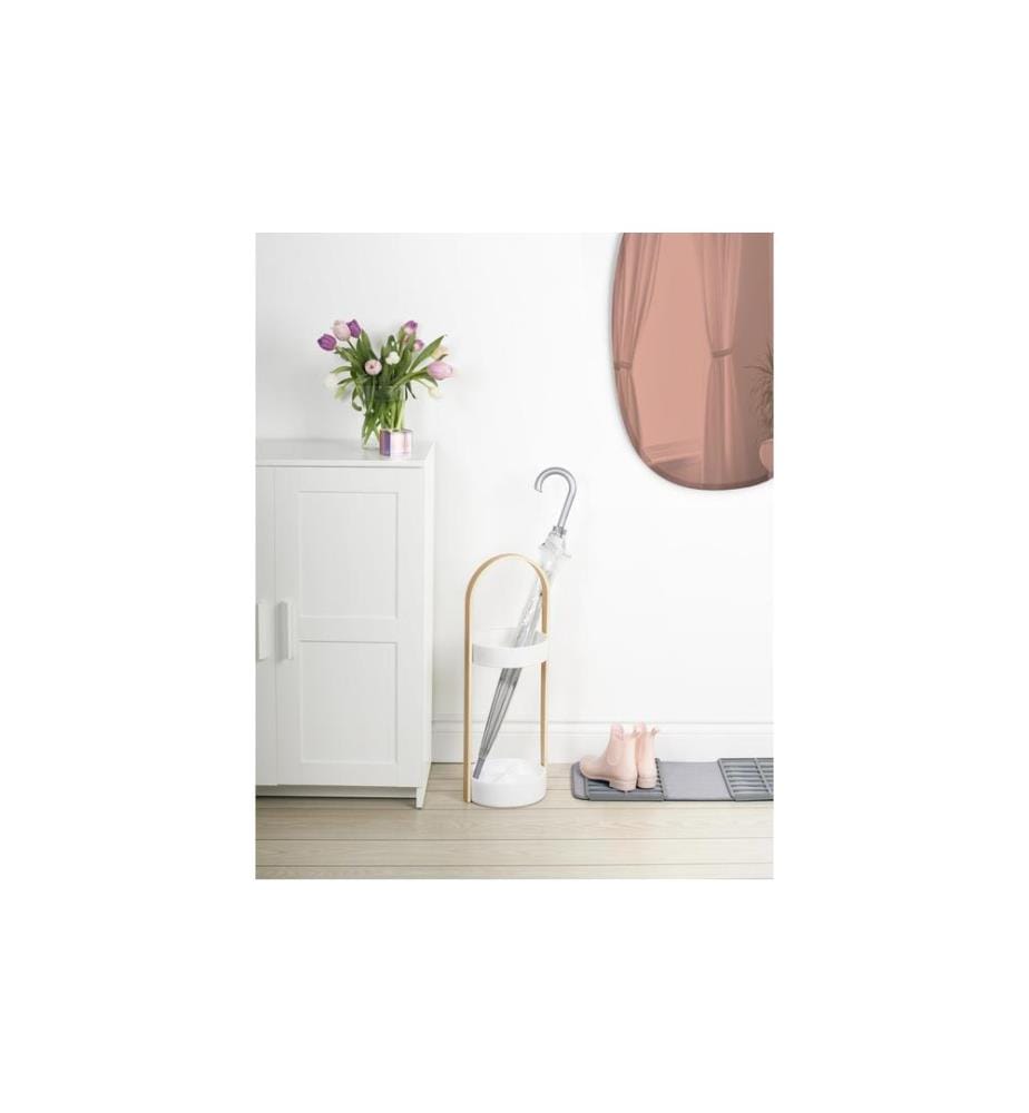 UMBRA - Pied de parasol Hub Blanc/nature