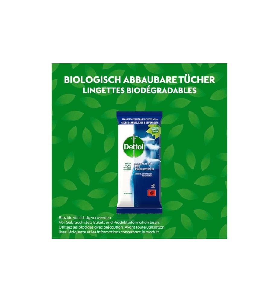 DETTOL - Bad-Reinigungstücher Bergfrische 60 Stück